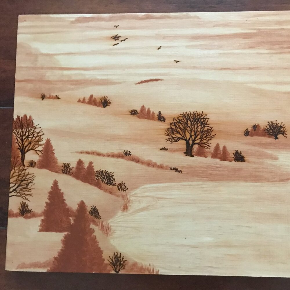 Burnt Siena landscape 1